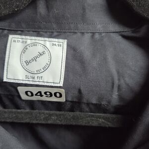 Bespoke Black Slim Fit Dress Shirt